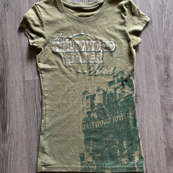 Disneyland Resort - The Hollywood Tower of Terror T-Shirt Green X-Small - Picture 1 of 5